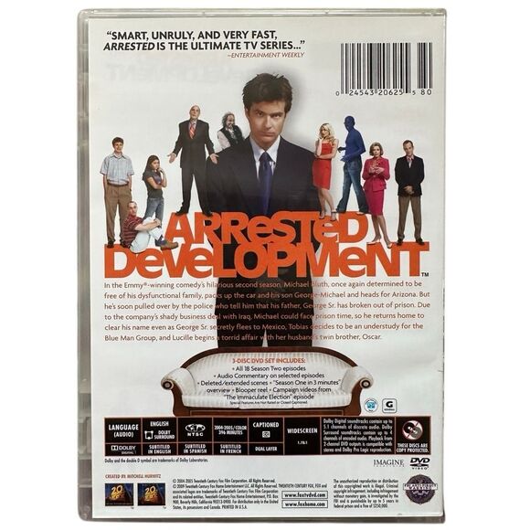Arrested Development DVD Lot Seasons 2 & 3 Comedy TV Show Box Set (5 Discs) - Picture 3 of 13